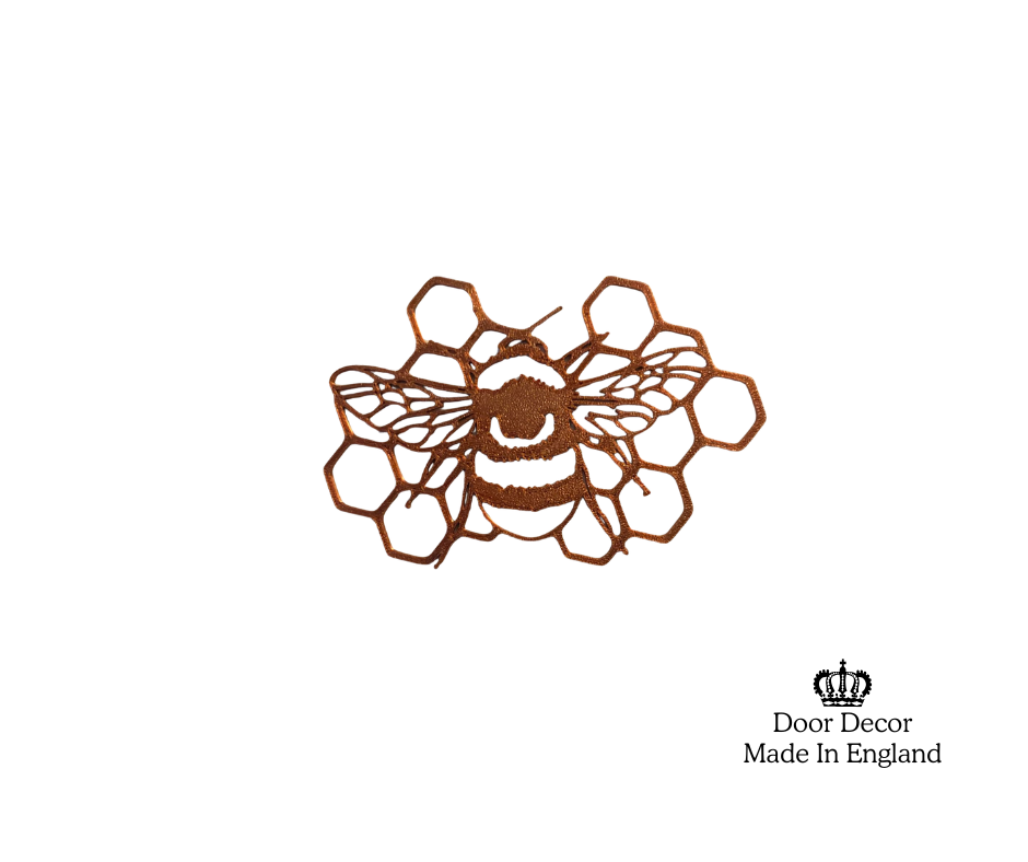 Modern Light Grey and Gold House Number Sign Plaque