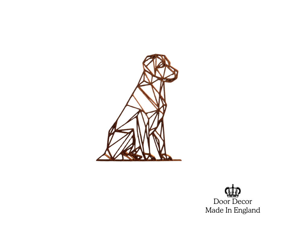 Modern Grey and Gold House Number Sign Plaque