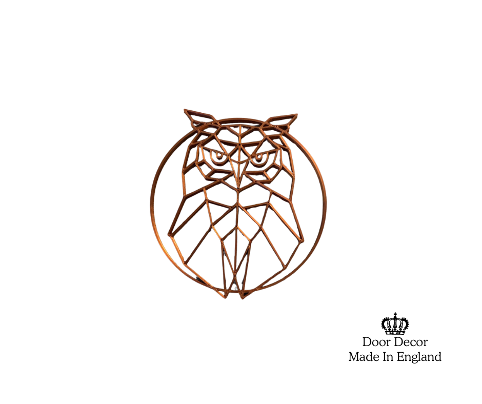 Modern Black and Gold House Number Sign Plaque