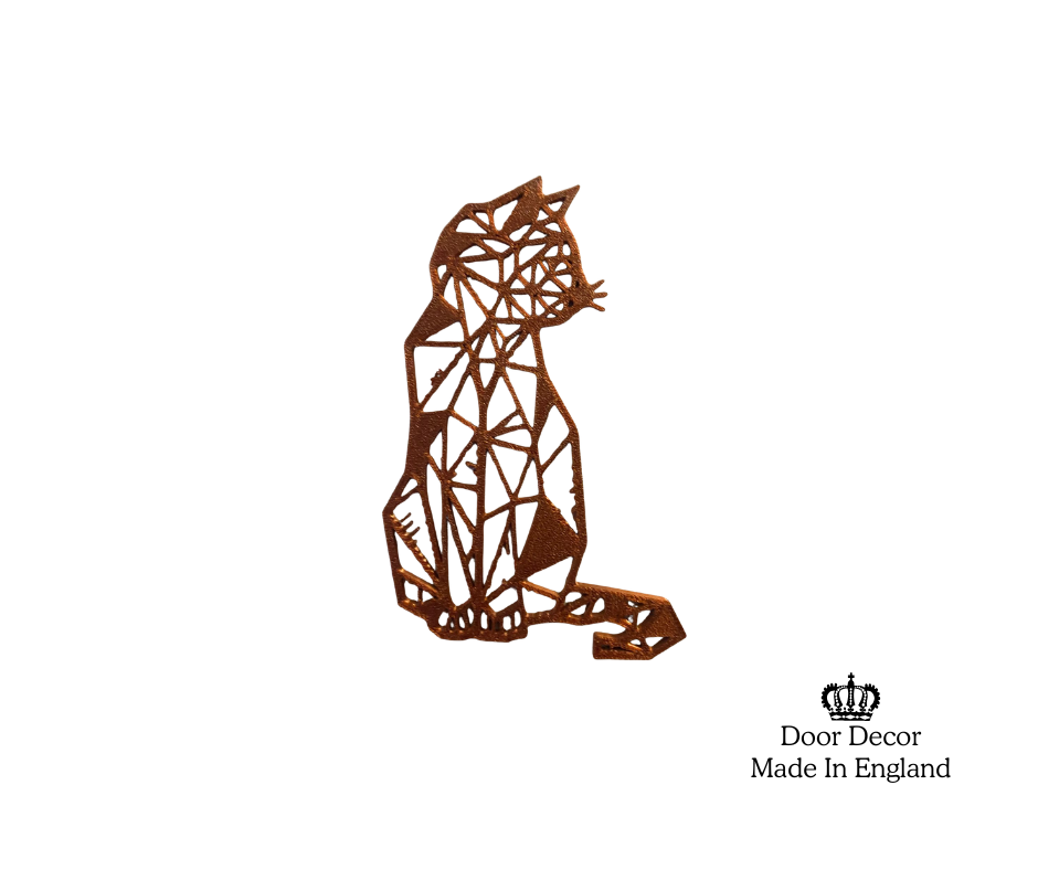 Modern Black and Gold House Number Sign Plaque